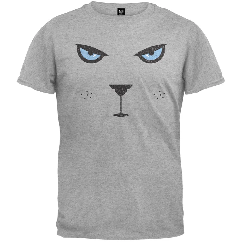 Cat Eyes Grey Men's T-ShirtMetallic T-Shirts