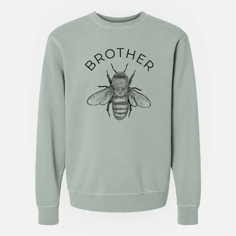 Beaded SweatshirtsBrother Bee - Unisex Pigment Dyed Crew Sweatshirt