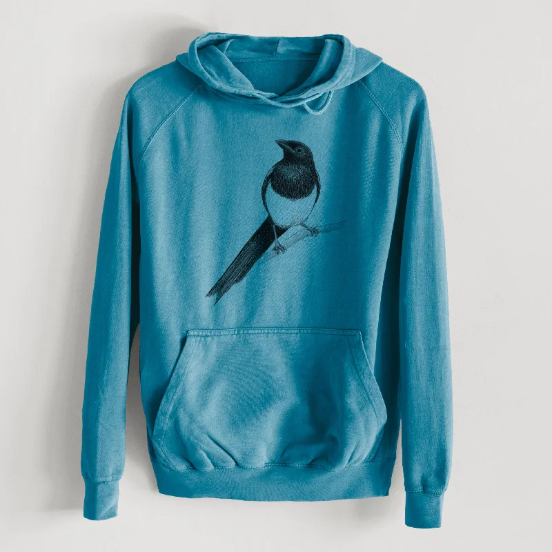 Sports Team HoodiesBlack-billed Magpie - Pica hudsonia  - Mid-Weight Unisex Vintage 100% Cotton Hoodie