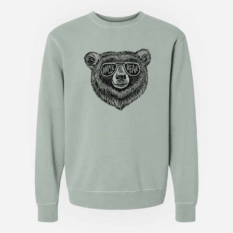 Embellished SweatshirtsUncle Bear - Unisex Pigment Dyed Crew Sweatshirt