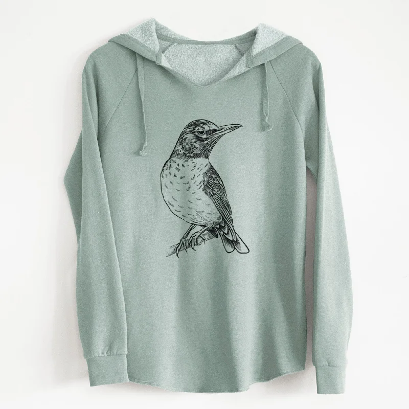 Streetwear HoodiesAmerican Robin - Turdus migratorius - Cali Wave Hooded Sweatshirt