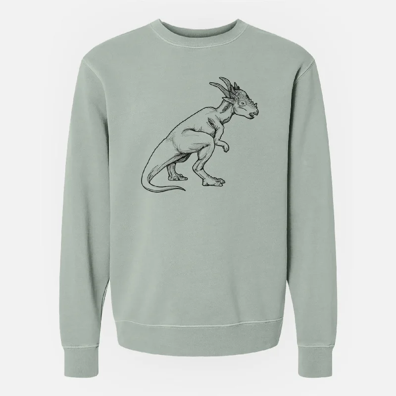 Drawstring HoodiesStygimoloch - Unisex Pigment Dyed Crew Sweatshirt