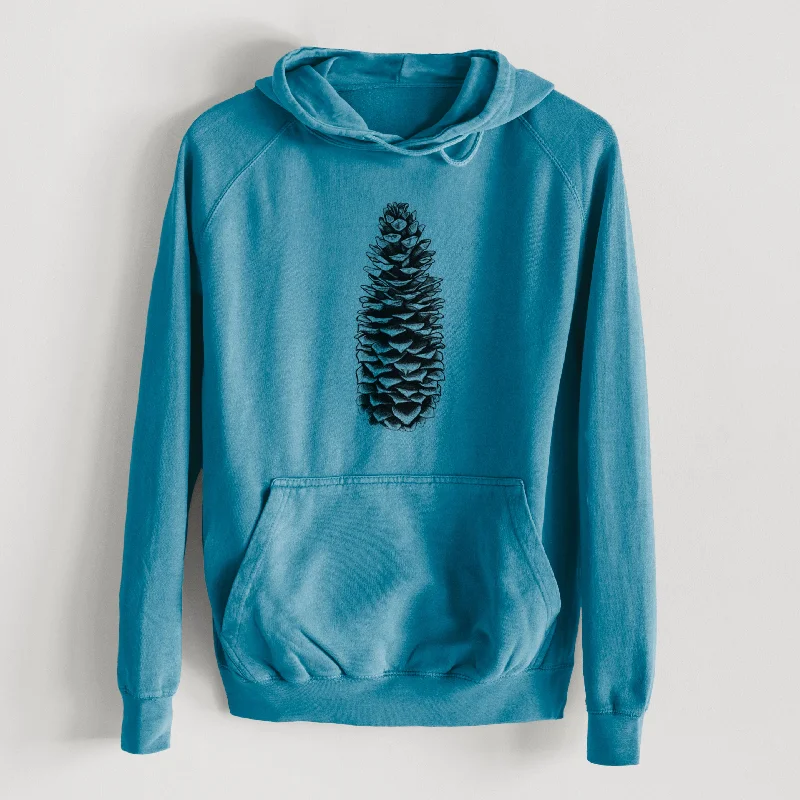 Artist HoodiesSugar Pine Cone - Pinus lambertiana  - Mid-Weight Unisex Vintage 100% Cotton Hoodie