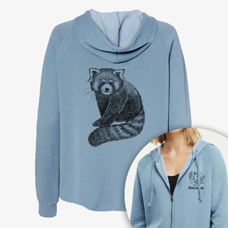 Logo HoodiesRed Panda - Ailurus fulgens styani - Women's Cali Wave Zip-Up Sweatshirt