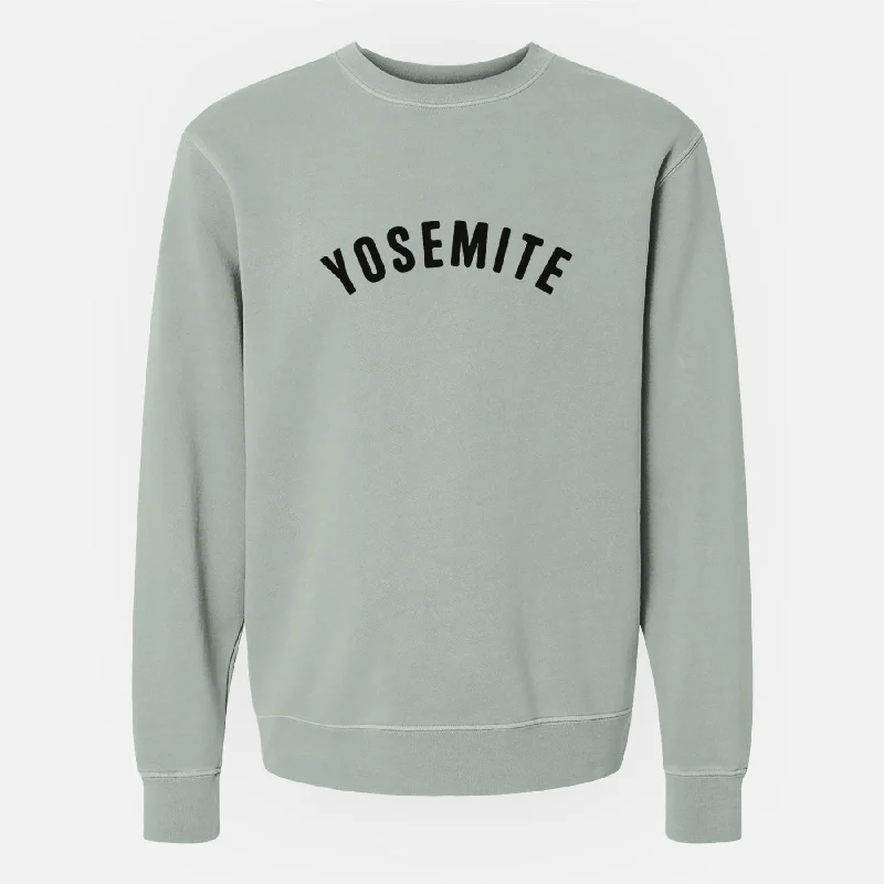 Gym HoodiesYosemite - Unisex Pigment Dyed Crew Sweatshirt