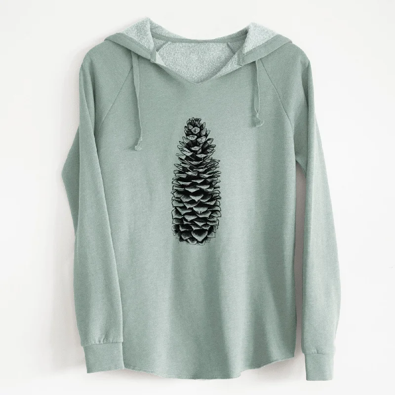 Festival SweatshirtsSugar Pine Cone - Pinus lambertiana - Cali Wave Hooded Sweatshirt