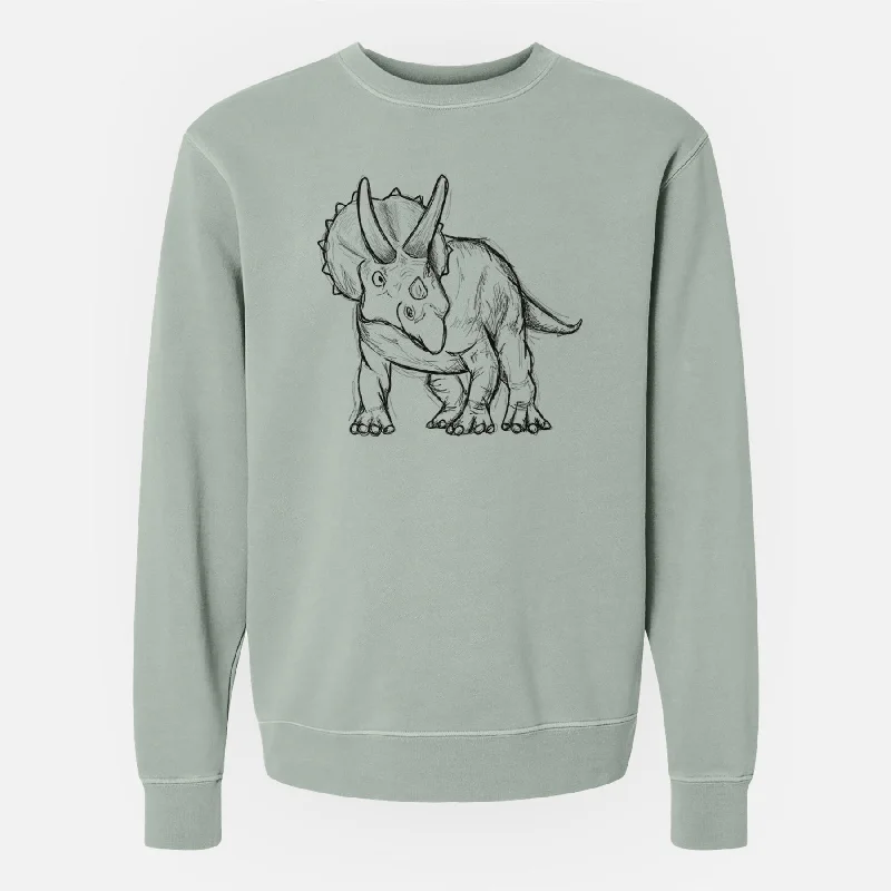 High-Fashion SweatshirtsTriceratops Horridus - Unisex Pigment Dyed Crew Sweatshirt