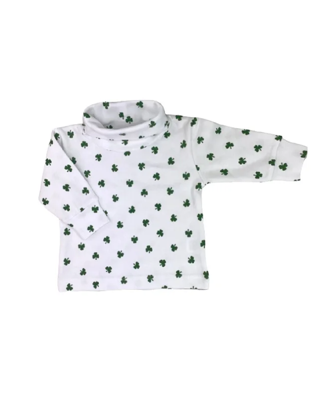 White Shamrock Turtleneck Shirt