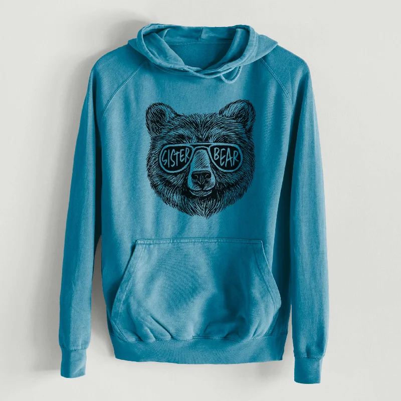 Reflective HoodiesSister Bear  - Mid-Weight Unisex Vintage 100% Cotton Hoodie