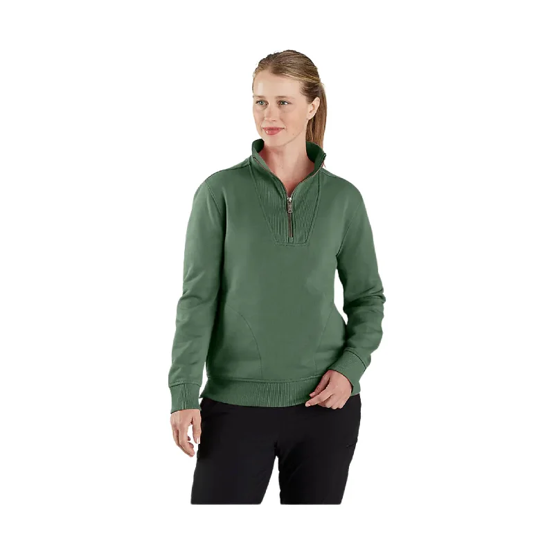 Sherpa-Lined HoodiesCarhartt Women's Tencel Fabric 1/2 Zip Sweatshirt - Frosted Balsam - ONLINE STORE CREDIT/EXCHANGE ONLY