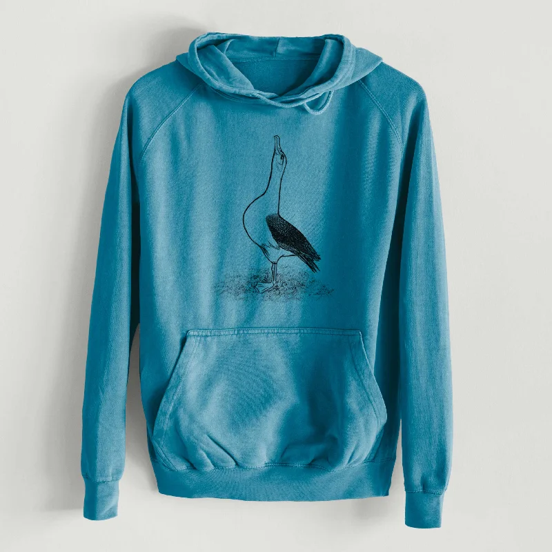 Camping HoodiesDiomedea exulans - Wandering Albatross  - Mid-Weight Unisex Vintage 100% Cotton Hoodie