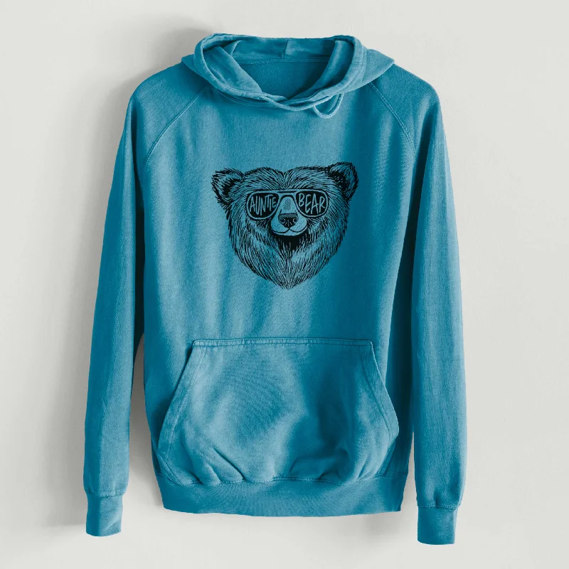 Performance HoodiesAuntie Bear  - Mid-Weight Unisex Vintage 100% Cotton Hoodie