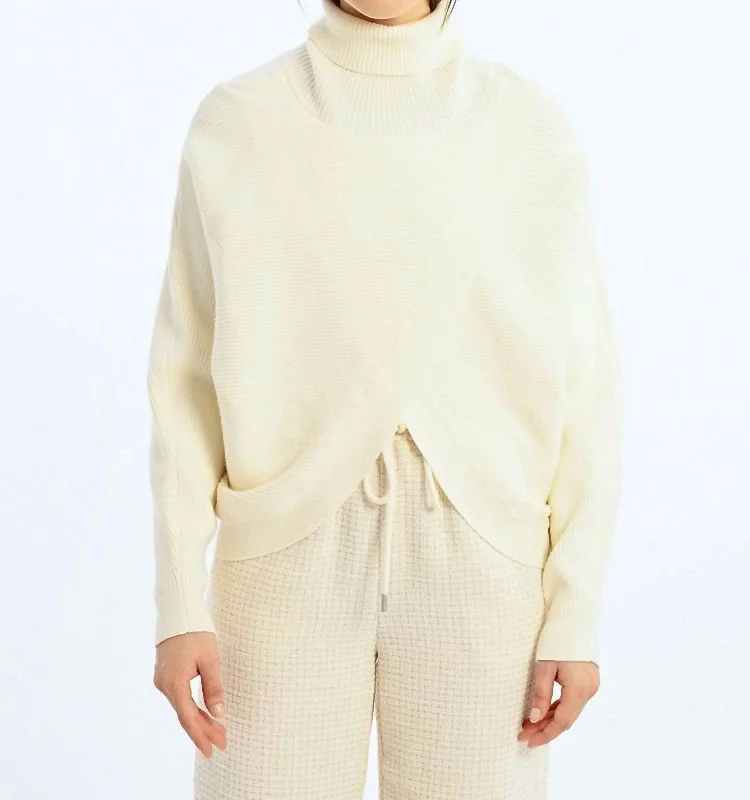 Turtleneck Sweater In Off-White