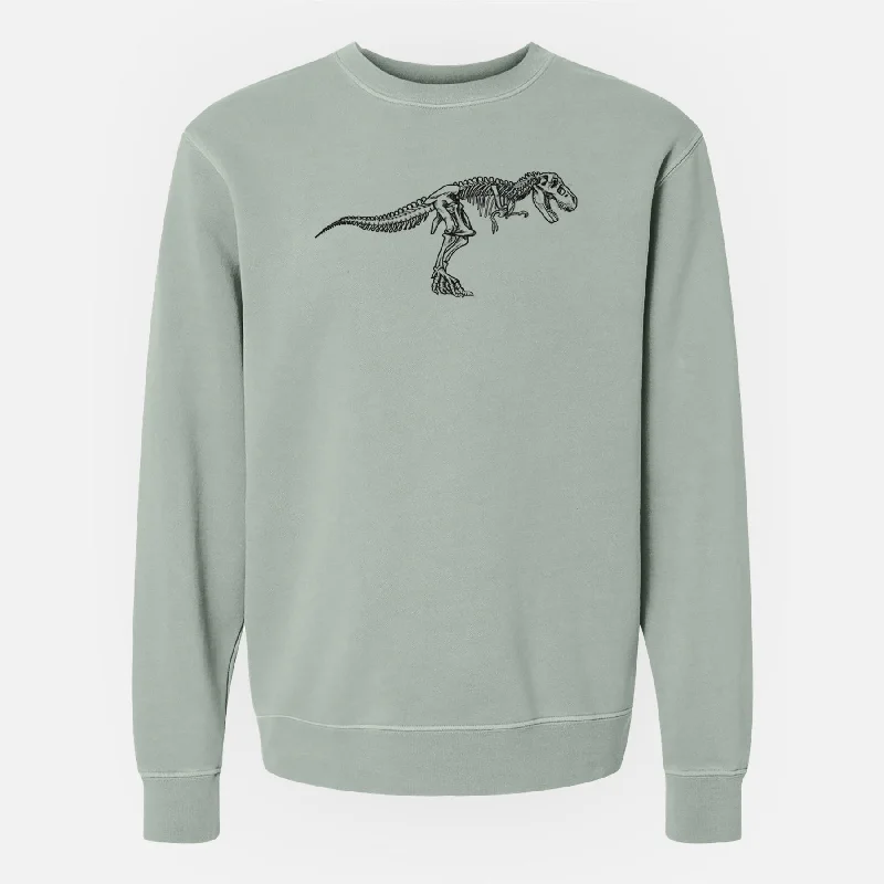 Logo HoodiesTyrannosaurus Rex Skeleton - Unisex Pigment Dyed Crew Sweatshirt