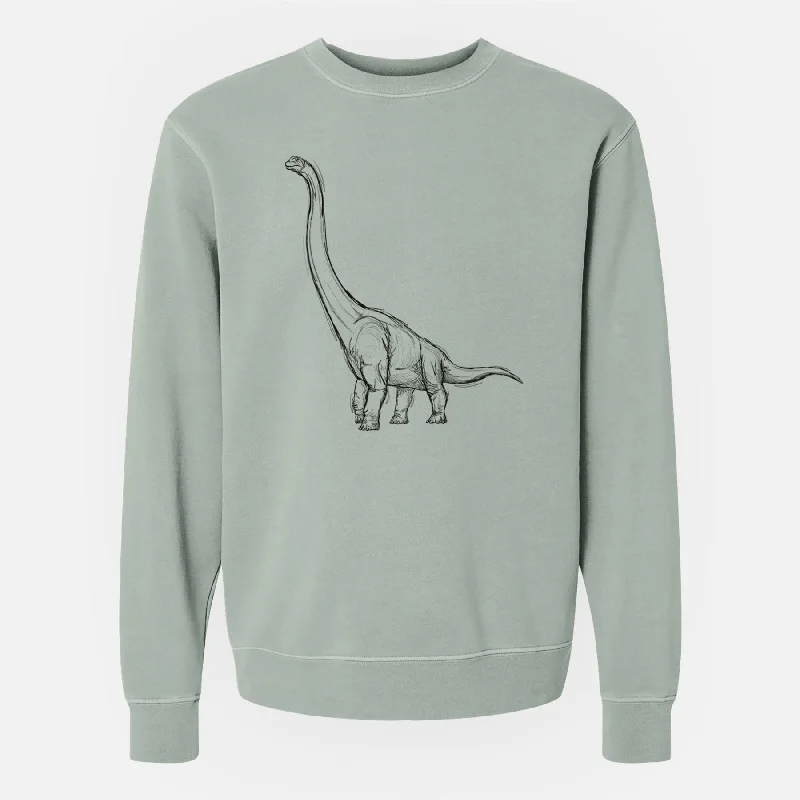 Patchwork SweatshirtsApatosaurus Excelsus - Unisex Pigment Dyed Crew Sweatshirt