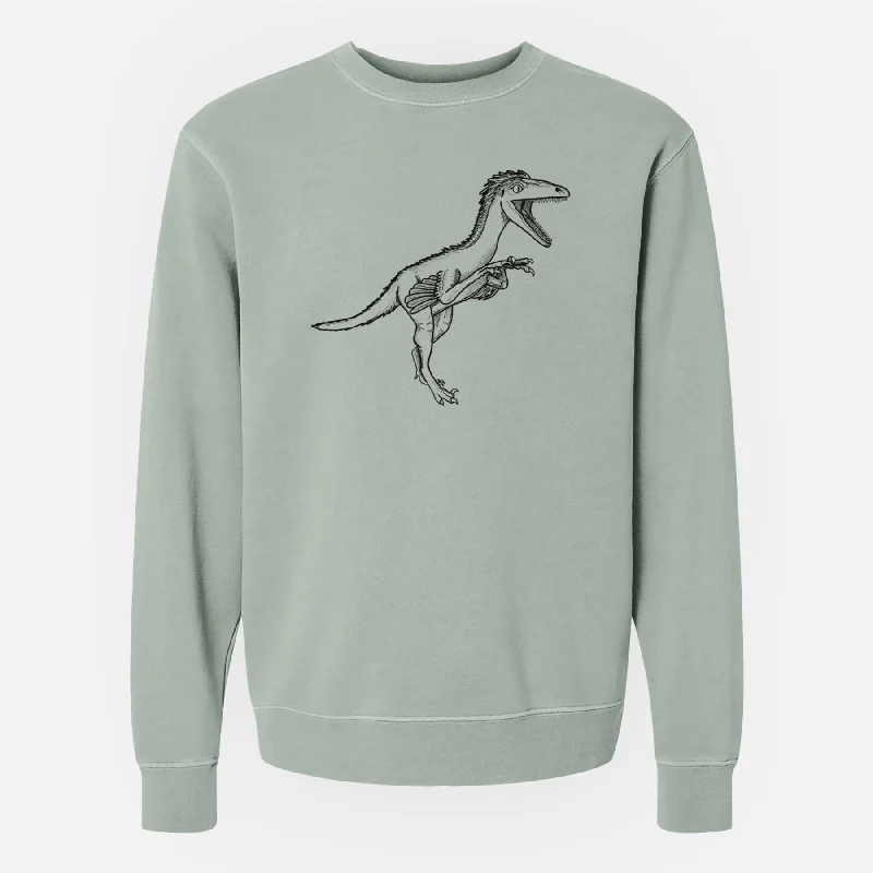 Camping HoodiesTroodon Formosus - Unisex Pigment Dyed Crew Sweatshirt