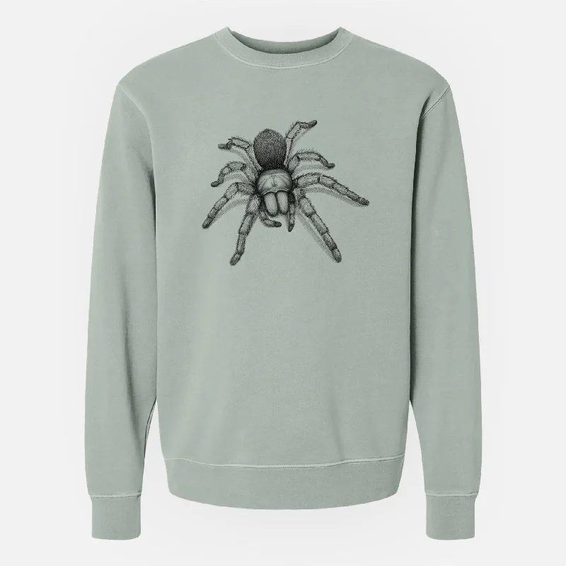 Organic Cotton SweatshirtsDesert Blonde Tarantula - Aphonopelma chalcodes - Unisex Pigment Dyed Crew Sweatshirt