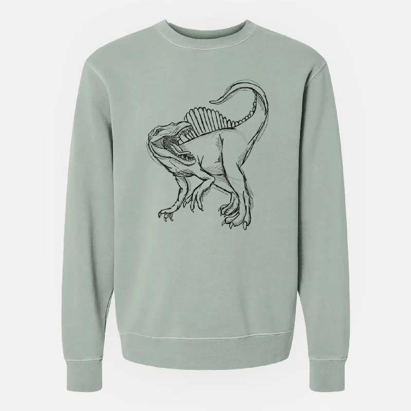 Fringed HoodiesSpinosaurus Aegyptiacus - Unisex Pigment Dyed Crew Sweatshirt