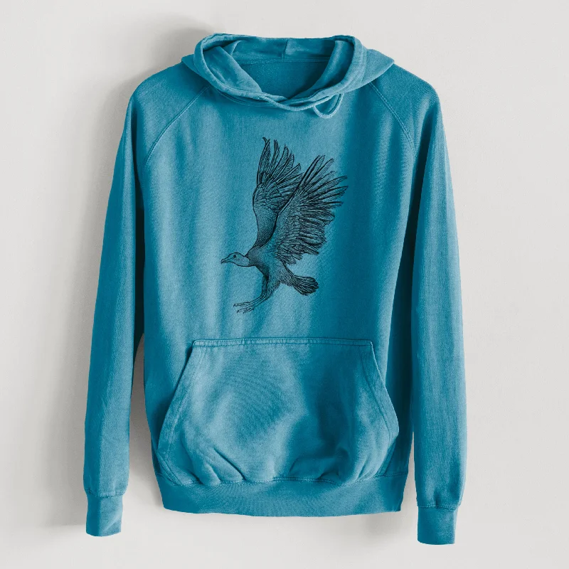 Oversized HoodiesBlack Vulture - Coragyps atratus  - Mid-Weight Unisex Vintage 100% Cotton Hoodie