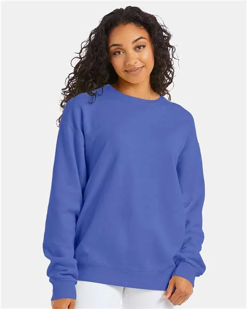 CrewneckwebComfortWash by Hanes Garment-Dyed Crewneck Sweatshirt - Deep Forte Blue - ComfortWash by Hanes GDH400