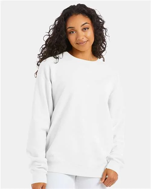 CrewneckcloudComfortWash by Hanes Garment-Dyed Crewneck Sweatshirt - White - ComfortWash by Hanes GDH400