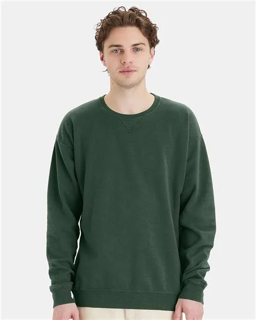 CrewneckvrComfortWash by Hanes Garment-Dyed Crewneck Sweatshirt - Field Green - ComfortWash by Hanes GDH400