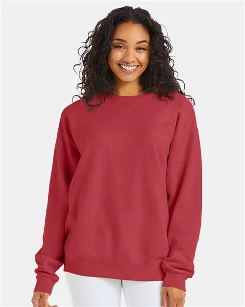 CrewneckfutureComfortWash by Hanes Garment-Dyed Crewneck Sweatshirt - Crimson Fall - ComfortWash by Hanes GDH400