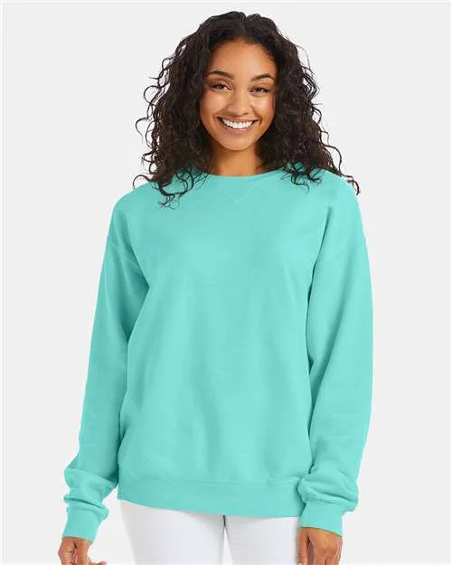 CrewneckcryptoComfortWash by Hanes Garment-Dyed Crewneck Sweatshirt - Mint - ComfortWash by Hanes GDH400