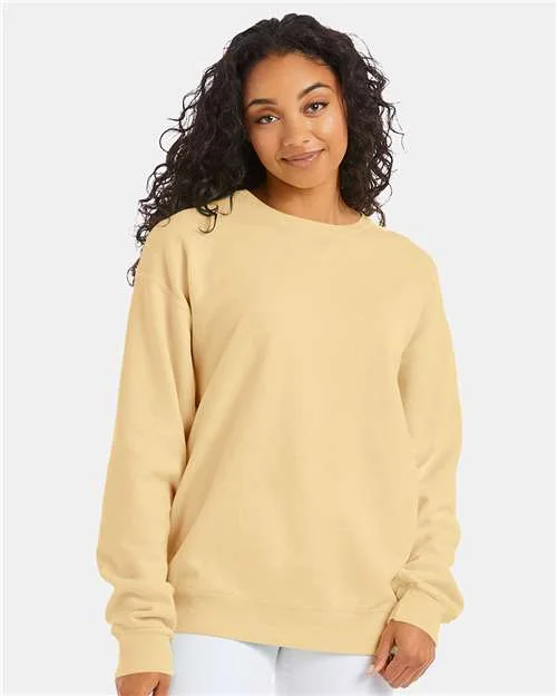 CrewneckinnovationComfortWash by Hanes Garment-Dyed Crewneck Sweatshirt - Summer Squash Yellow - ComfortWash by Hanes GDH400