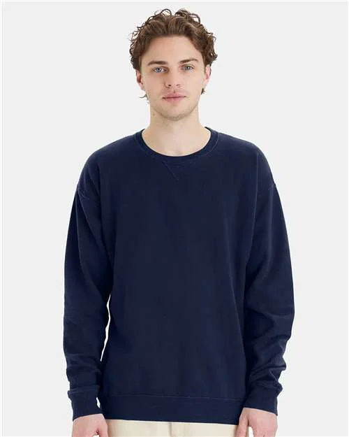 CrewneckmobileComfortWash by Hanes Garment-Dyed Crewneck Sweatshirt - Navy - ComfortWash by Hanes GDH400