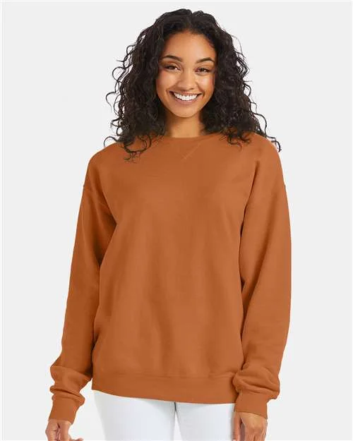 CrewneckstartupComfortWash by Hanes Garment-Dyed Crewneck Sweatshirt - Texas Orange - ComfortWash by Hanes GDH400