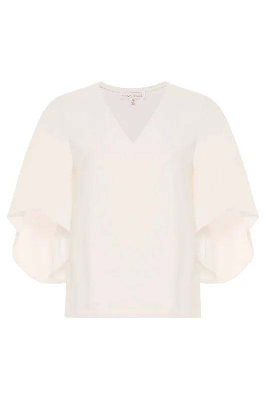 Women's Nina Blouse In IvoryCropped Shirts