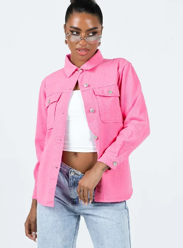 Aleigha Jacket PinkLogo Jackets