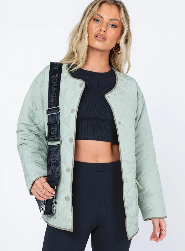 Carter Quilted Liner Jacket GreenRainproof Jackets