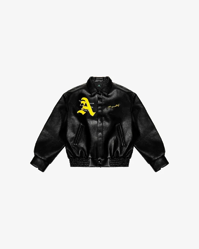 A Few Good Kids Racing Ferrari Leather JacketQuilted Jackets