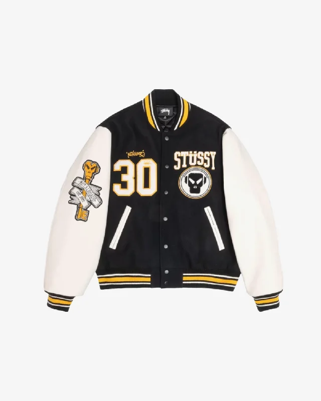 Stussy x Goldie Metalheadz 30 Varsity Jacket 'Black'Parka Jackets