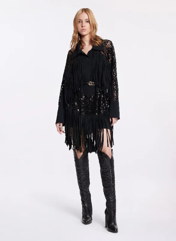 Fringed Cady JacketHip-Hop Jackets