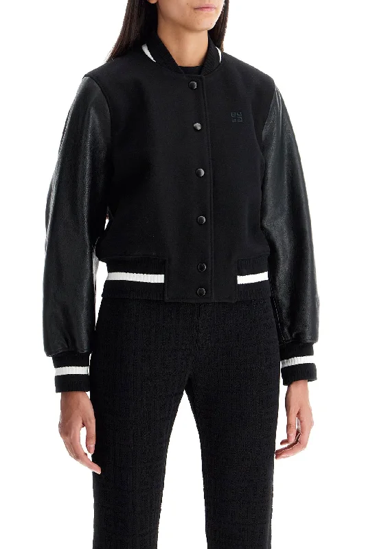 Givenchy Wool And Leather Varsity JacketHigh-Fashion Jackets