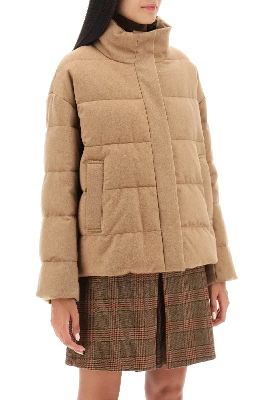 Max Mara The Cube 'donatello' Reversible Puffer JacketGlitter Jackets