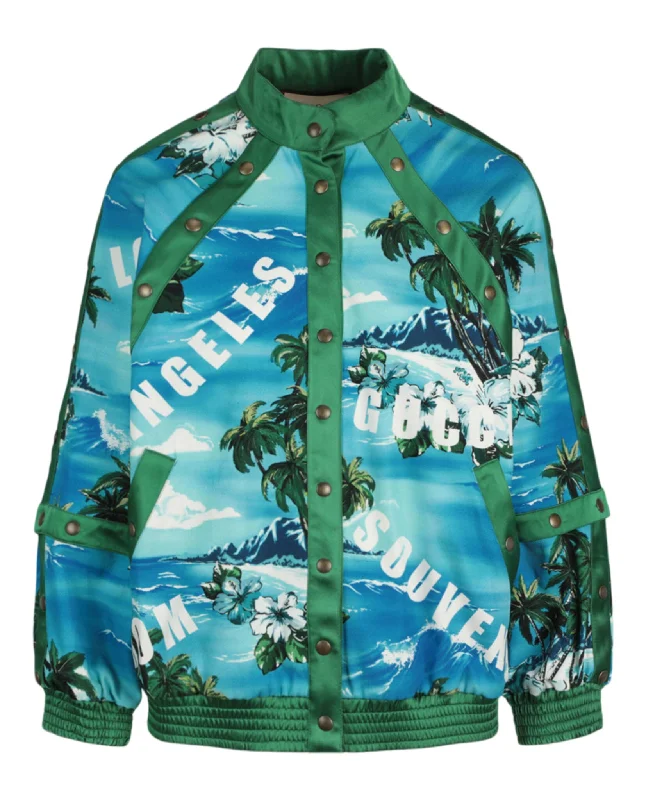 Palm Tree Bomber JacketCultural Jackets