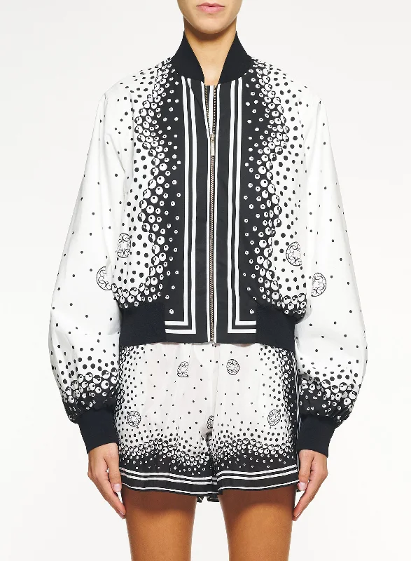 Moon Printed Cotton JacketRain Jackets