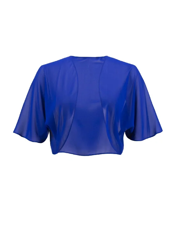 Sheer Bolero In Royal SapphireHemp Jackets