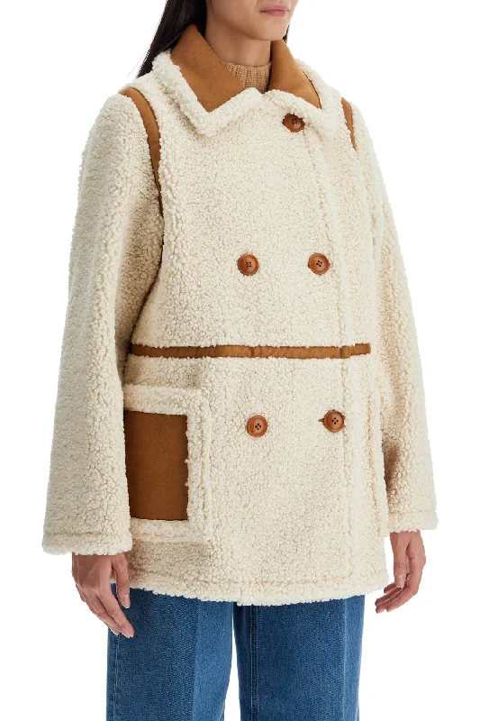 Stand Studio Chloe Faux Shearling JacketMetallic Jackets