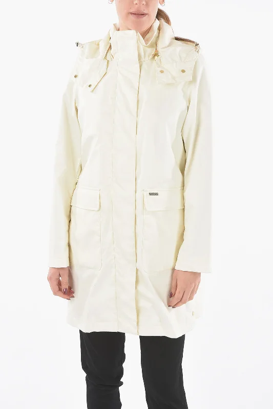 Woolrich Hidden Closure WALKER Parka with Removable HoodRuffled Jackets