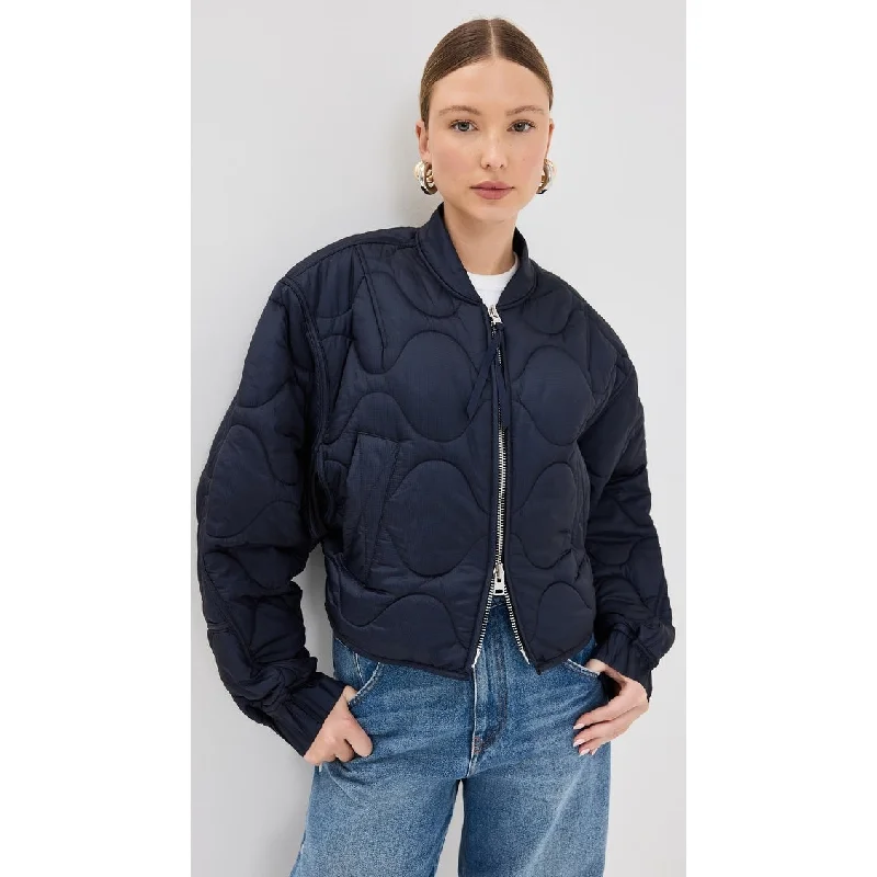 AGOLDE Women's Iona Quilted Jacket InkFestival Jackets