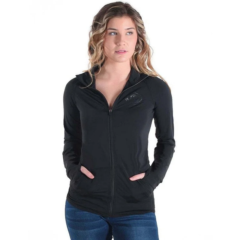 Cowgirl Tuff Western Jacket Womens Breathe Full Zip Black 100487College Jackets