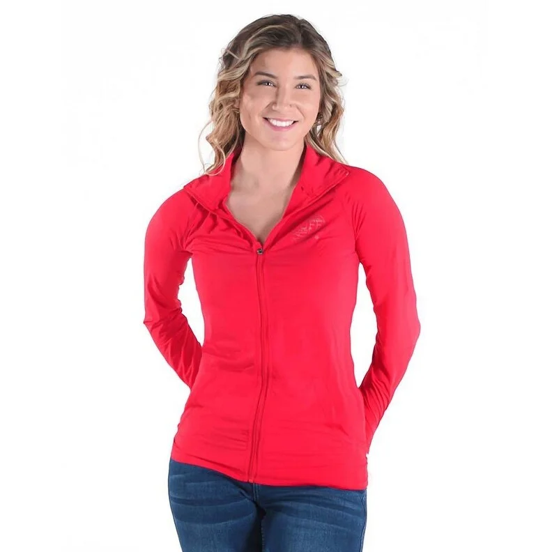 Cowgirl Tuff Western Jacket Womens Breathe Zip Bright Red 100492Collaborative Jackets