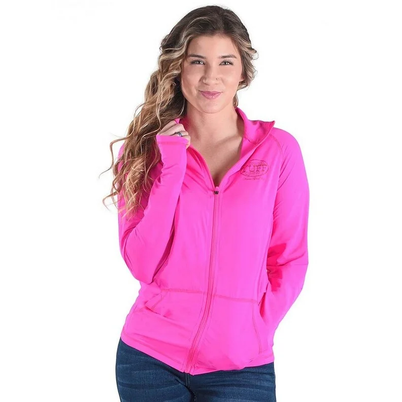 Cowgirl Tuff Western Jacket Womens Breathe Zip Hot Pink 100489Suede Jackets