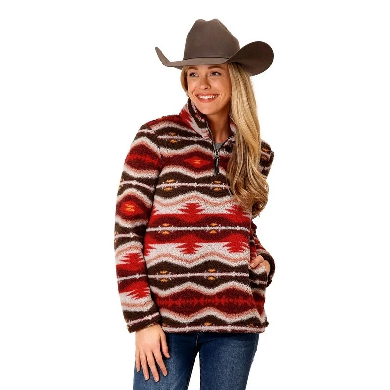 Roper Western Jacket Womens Aztec Logo Multi 03-098-0250-6197 MUBomber Jackets