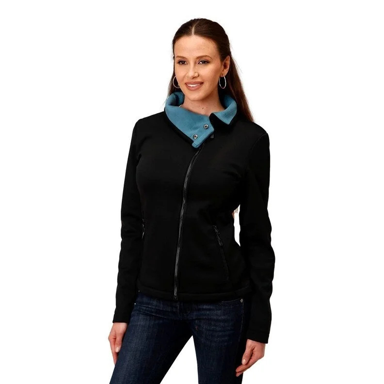 Roper Western Jacket Womens Fleece Zip Black 03-098-0780-6137 BLLuxury Jackets